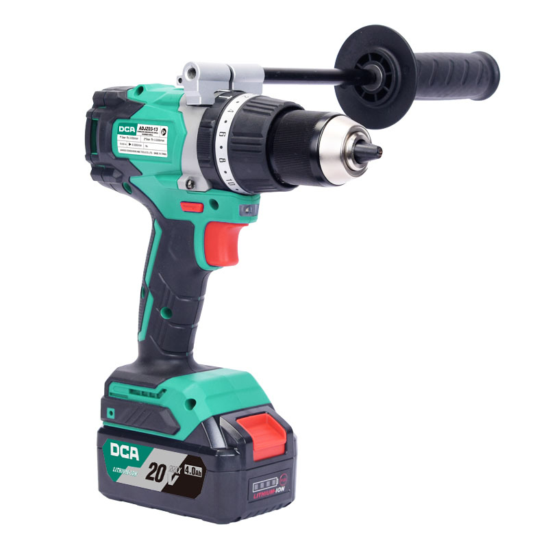 TALADRO PERCUTOR 20V BRUSHLESS 13MM 120N.M 24+2 B:4.0AHX2 MALETIN DCA - ADJZ03-13(TYPE EM)