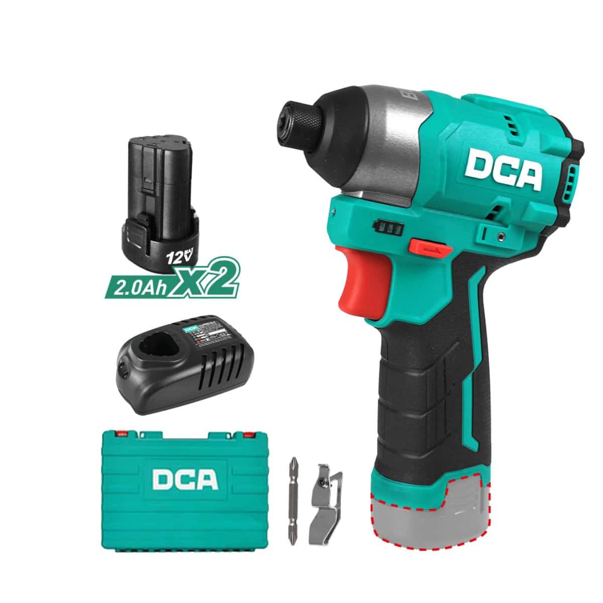 DESTORNILLADOR DE IMPACTO 12V BRUSHLESS 140N.M M5-M14 2X2.0AH - ADPL04-8EK