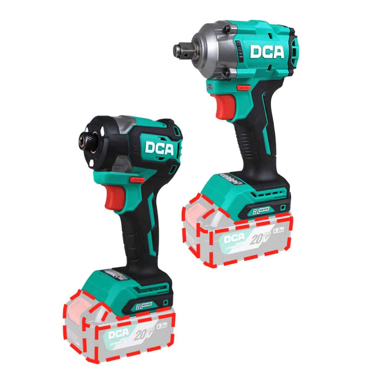 COMBO LLAVE DE IMPACTO + DESTORNILLADOR DE IMPACTO 20V BRUSHLESS 2X4.0AH - ADKIT29EK